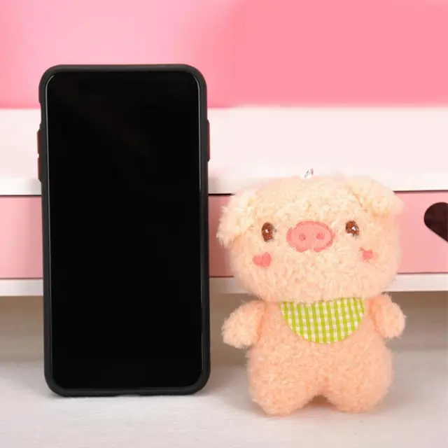Stuffed Animals Plush Keychains Pig Doll Pendant Lovely Creative Lightweight Cute Pig Stuffed Toy Key Ring for Kids 2