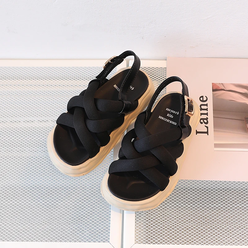 Summer New Children's Comfortable Sandals Korean Baotou Fashion Boys' Super Soft Girls' Sandy Beach Shoes 4-15 Years Old
