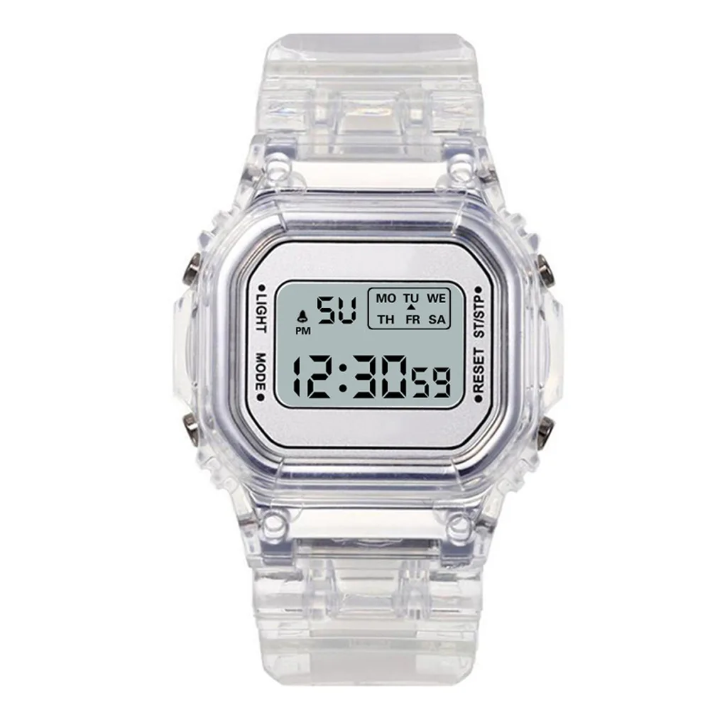 Ladies' LED electronic watch sports outdoor digital multifunctional small square watch
