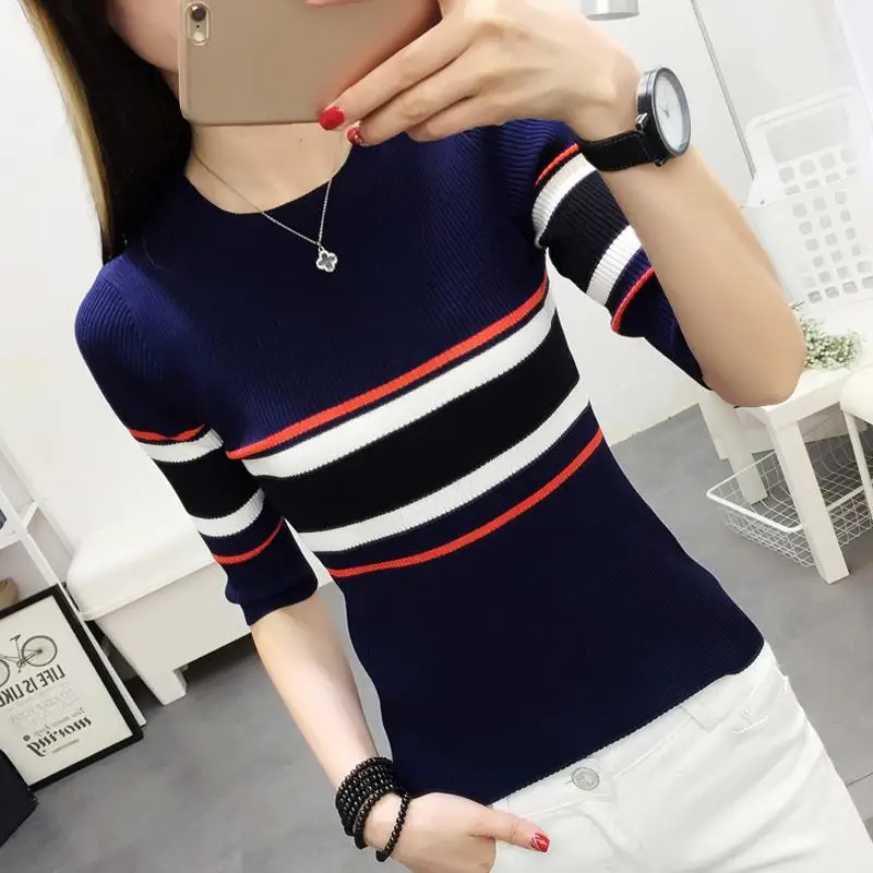 

New Summer Y2k Tops Harajuku T-shirt Knitted Crop Top Short Sleeves Pullover Korean Fashion Slim Luxury Designer Clothing