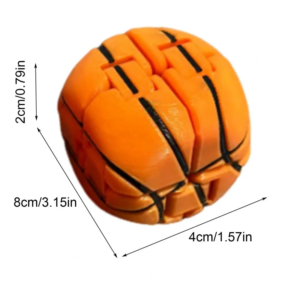 Basketball Cube Puzzle Toy Kids Adults Mini Basketball Puzzle Cube Toy Sensory Fidgeting Stress Relief