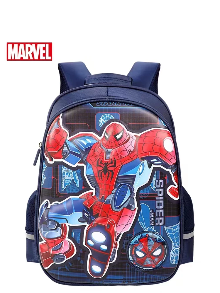 Disney New School Bags For Boys Primary Student Shoulder Orthopedic Backpack Spider Man Captain America Large Capacity Mochila