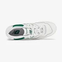 New Balance NB 550 : Chaussures de skate rétro élégantes, confortables et basses pour hommes et femmes en blanc et vert BB550SWB 3