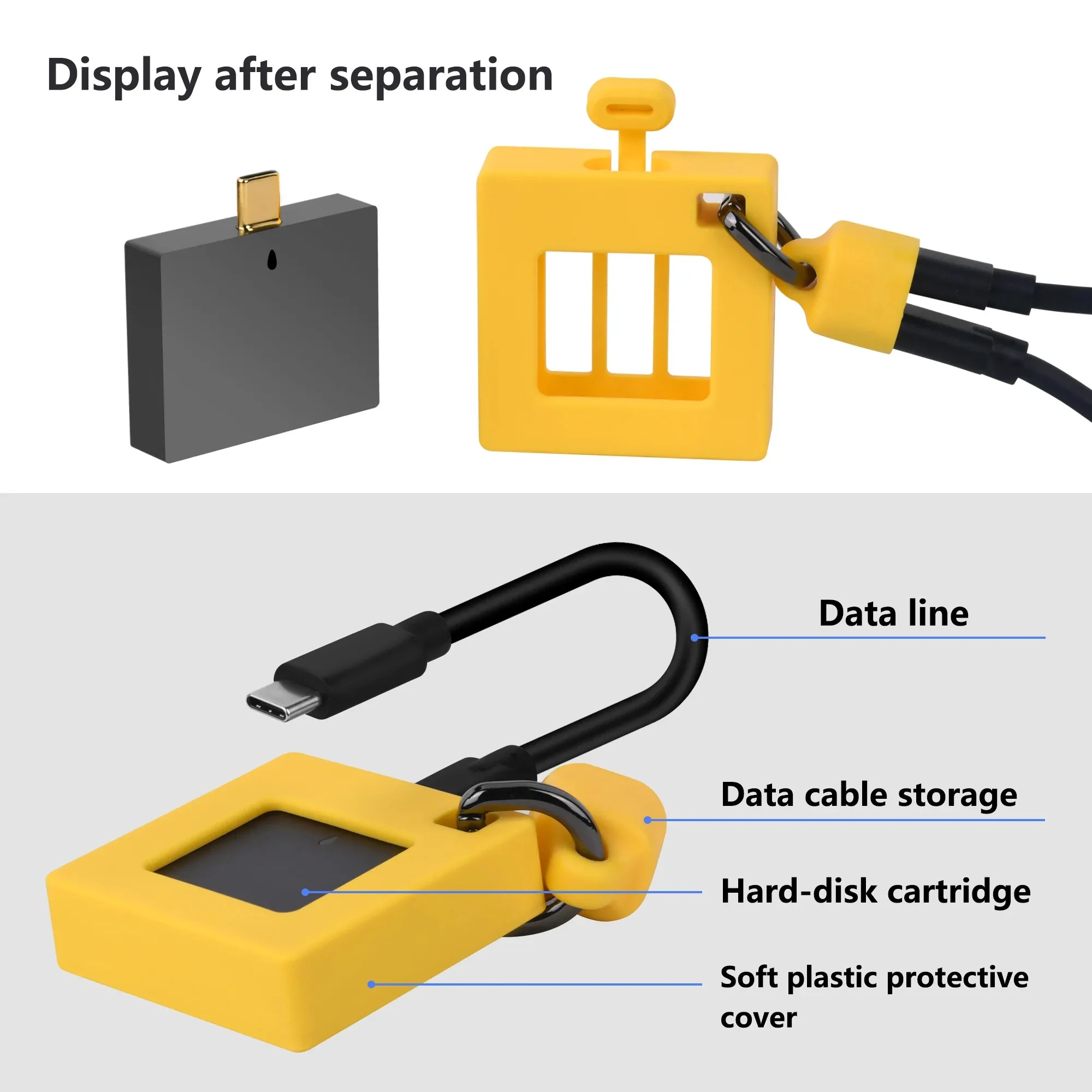 Mini M2 SSD Enclosure NVMe 10Gbps PCIe Case USB 3.2 Gen2 Tool Free External Adapter with Active Cooling System for 2230SSD 2TB