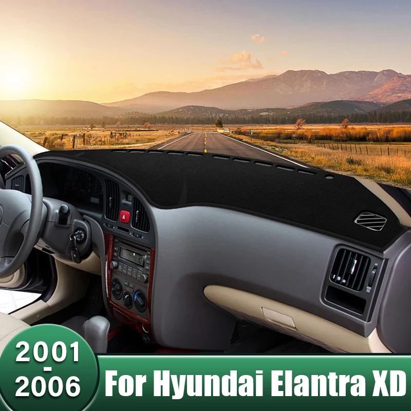 

Car Dashboard Cover Non-Slip Carpets Sun Shade Mats Protective Accessories For Hyundai Elantra XD 2001 2002 2003 2004 2005 2006