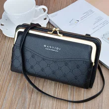  Luxury Women's Handbags Pu Leather Bag For Woman 2021 Female Clutch Phone Bags Women Business Card Holder Wallet Shoulder Bag 