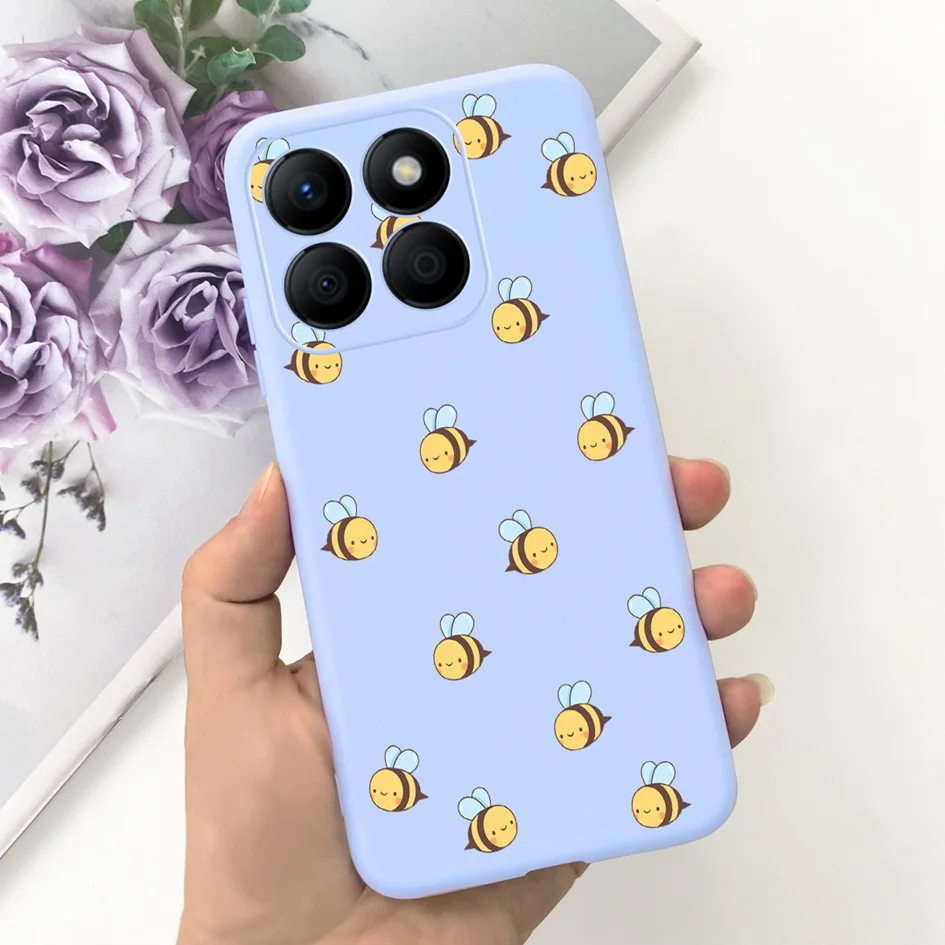 Lovely Heart and Floral Painted Soft Bumper Case