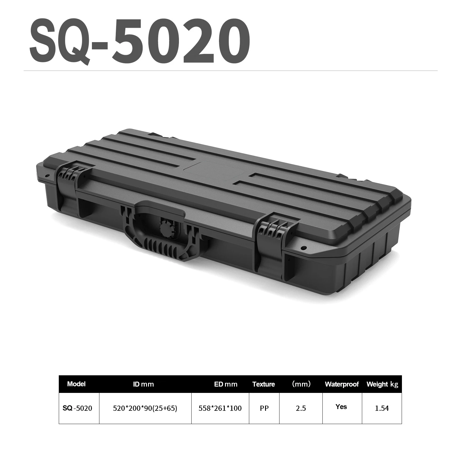 SQ5020 New safety box Portable toolbox Plastic box Photography equipment box Waterproof digital safety box 2