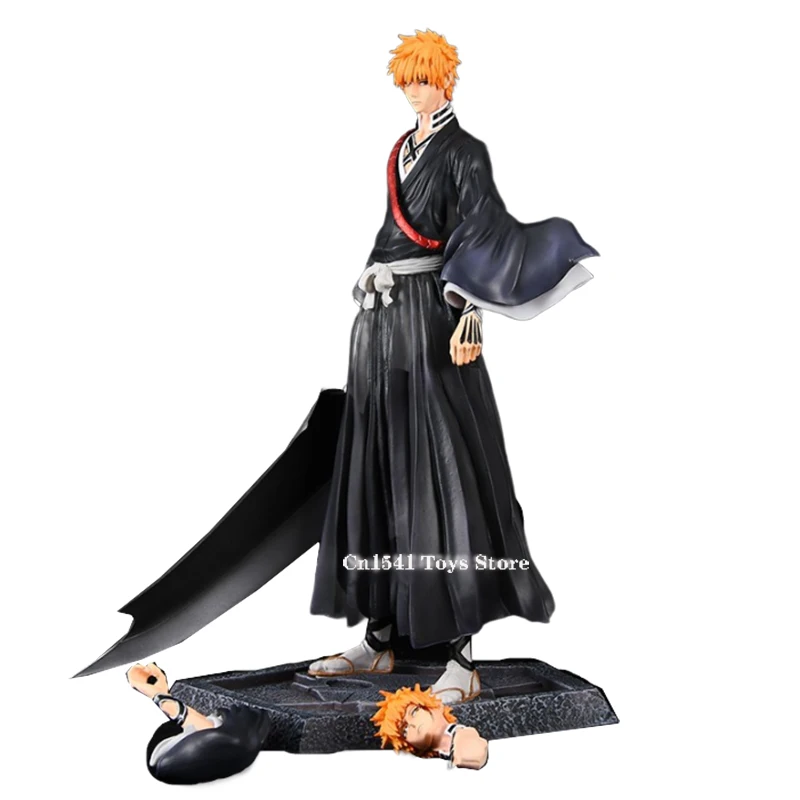 

33 см аниме отбеливатель тысяча фигурок Kurosaki Isshin фигурка GK FlyLeaf Kurosaki Ichigo статуя ПВХ Коллекционная модель кукла игрушка