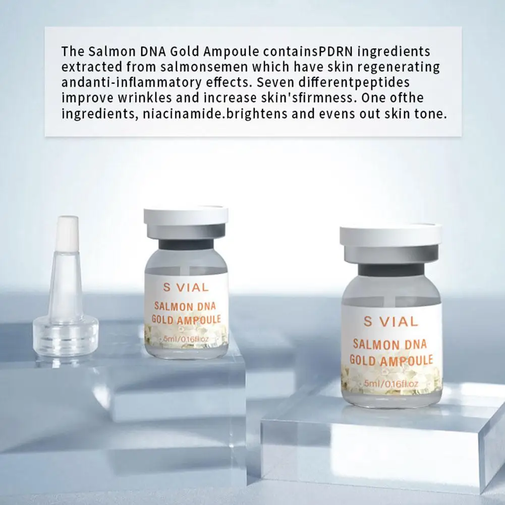 Salmon DNA Serum 99% PDRN High-Purity Ampoule Korean Skin Booster For Face Collagen Deep Hydration,Firming for Wrinkles - immagine 6