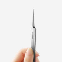 German Ultra-fine No. 5 Cell Pimples Blackhead Clip Tweezers Beauty Salon Special Scraping & Closing Artifact Acne Needle Tool 2