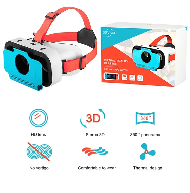 Casque Switch VR compatible avec Nintendo Switch et OLED, lunettes de réalité  virtuelle pour Nintendo Switch et Switch OLED, kit Switch VR - AliExpress