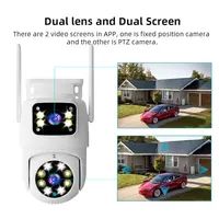 10MP double objectif Tuya Wifi caméra PTZ extérieure 4K sans fil double écran caméra de sécurité suivi automatique Surveillance vidéo Surveillance 2