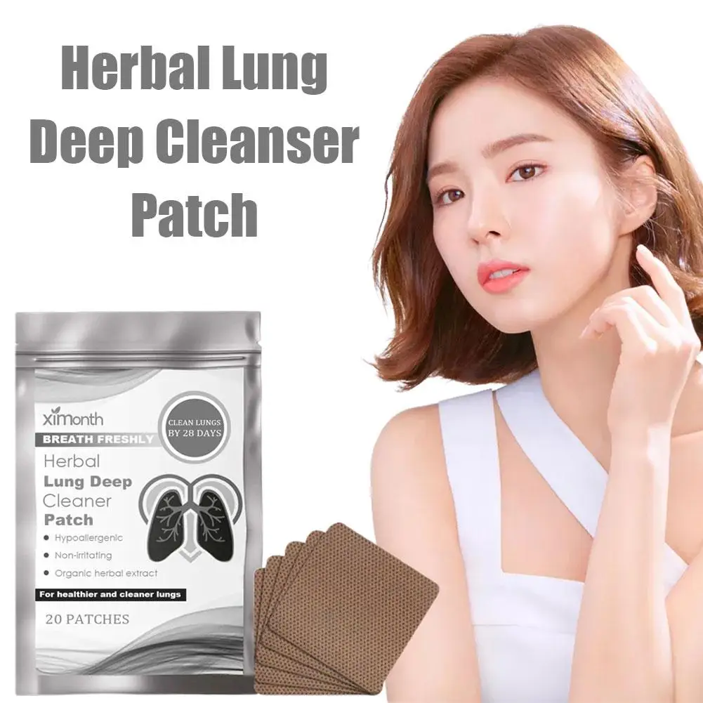 Repair Patches Cough Patches 4 Weeks Powerful Lung Support Relief Body Discomfort Fatigue Herbal Lung Cleanse 20PCs