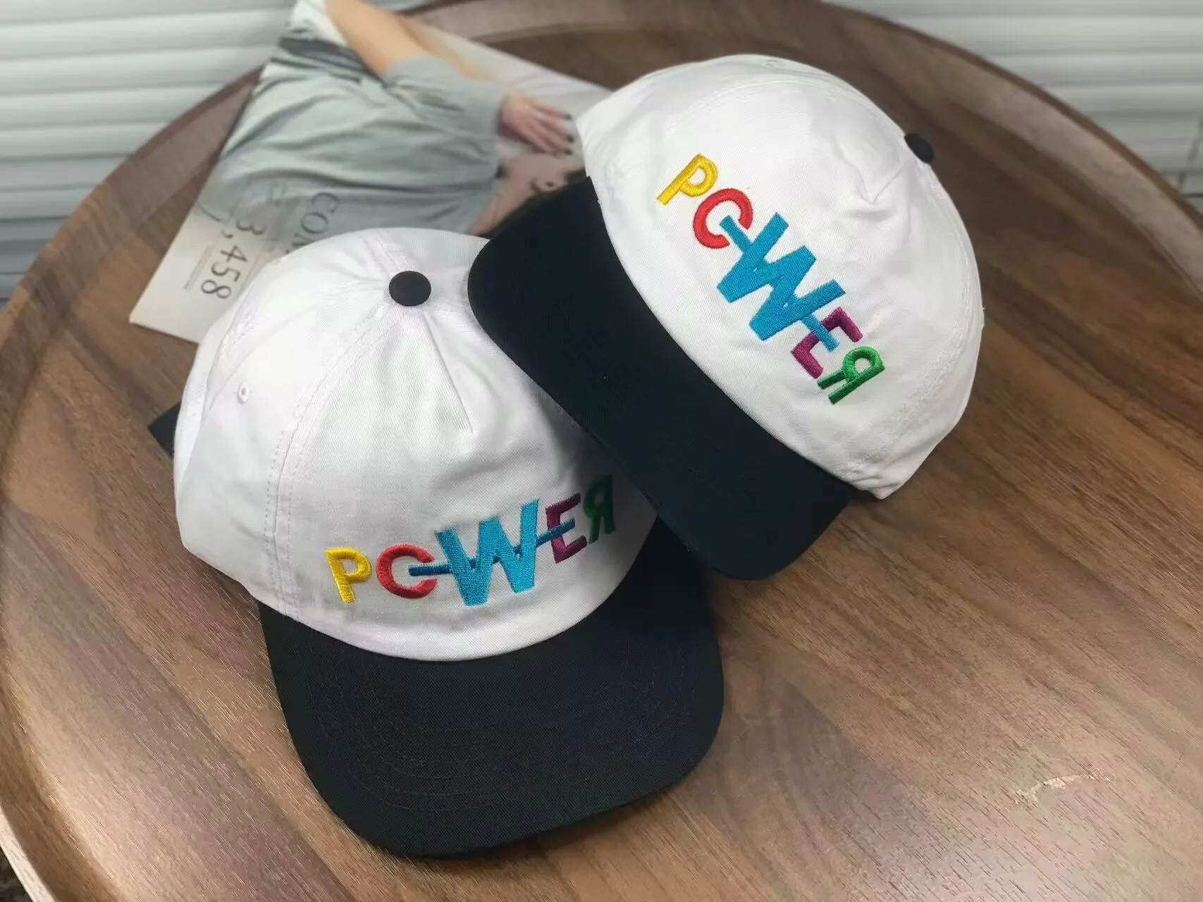 KPOP Bigbang G-DRAGON POWER Printing Baseball Hat Letter Embroidered Canvas Baseball Hat Boys Girls Fashion Peaked Cap Fans Gift