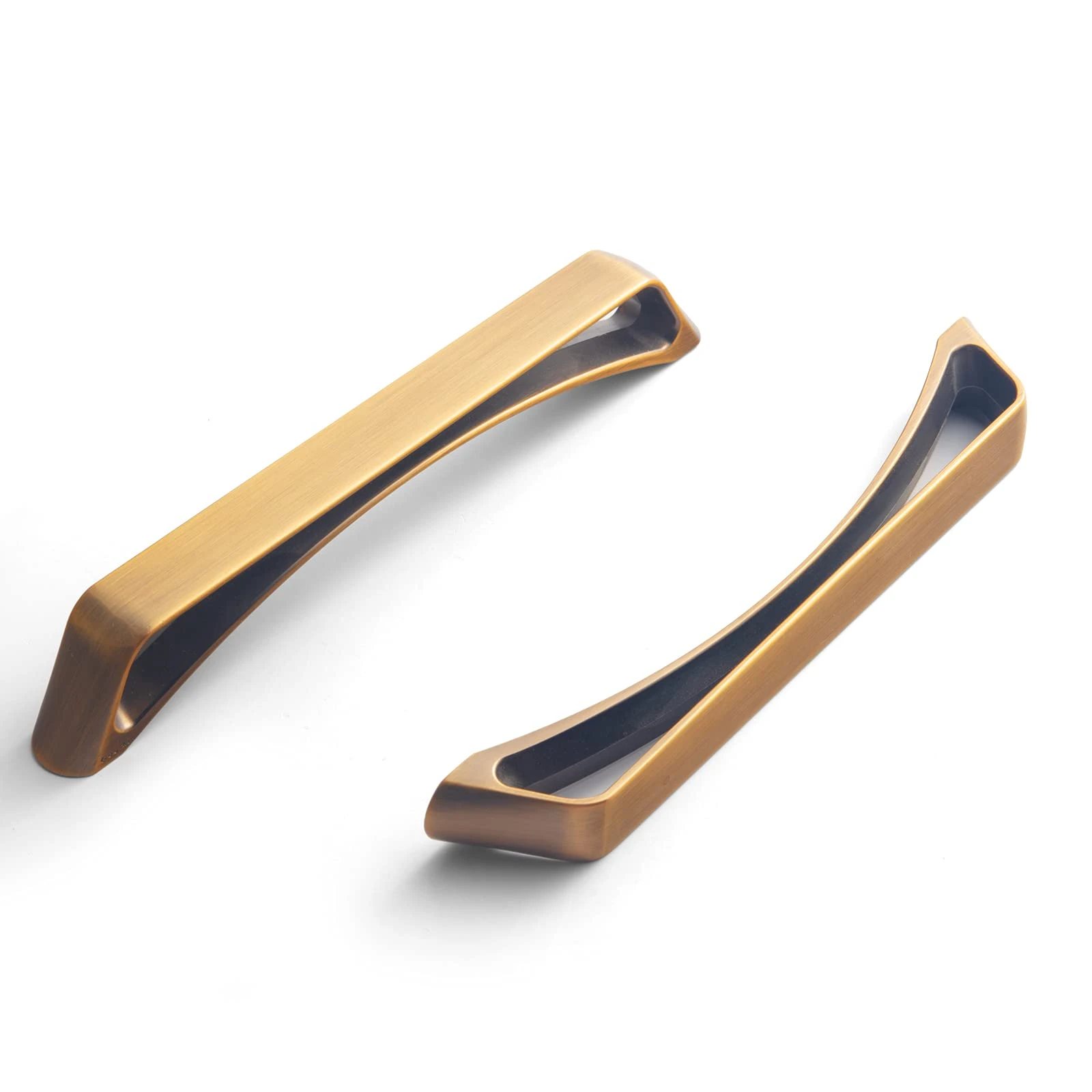 Brushed Copper Matte Dark Brass Drawer Pulls Arch Brushed Dark