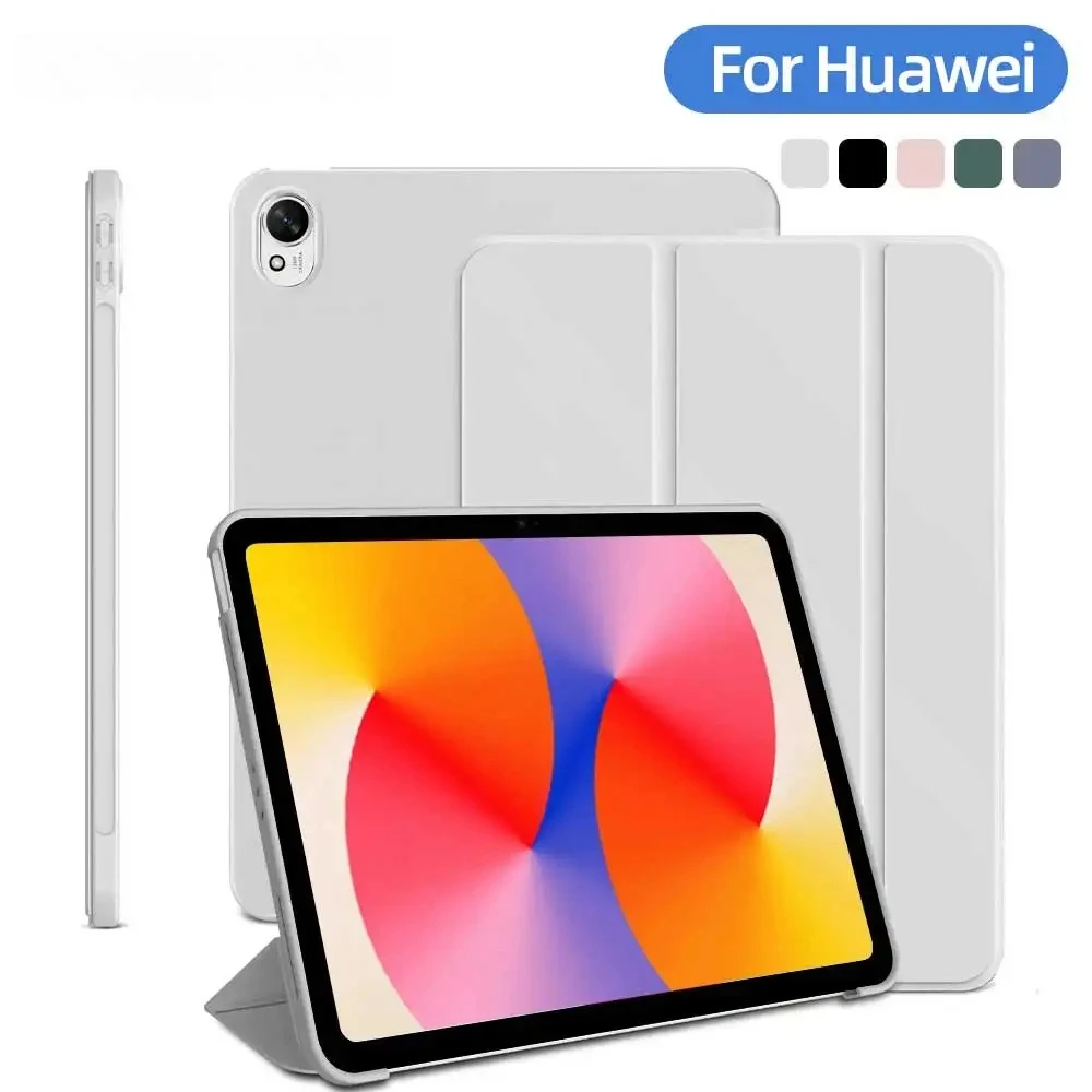 Ultra-Slim Trifold Stand TPU Soft Back Tablet Case - 11.5-inch Cover