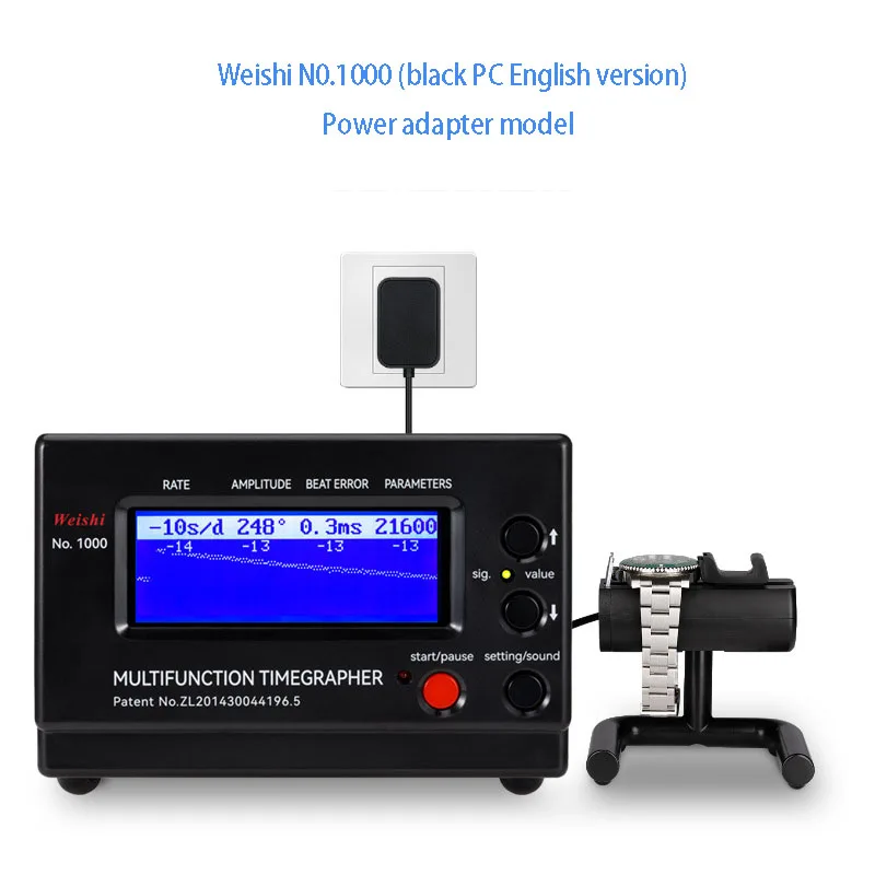 Weishi No.1000 Temporizzatore Professionale Precisione Orologio Meccanico Multifunzionale Tester Calibratore Riparazione Orologi Strumenti