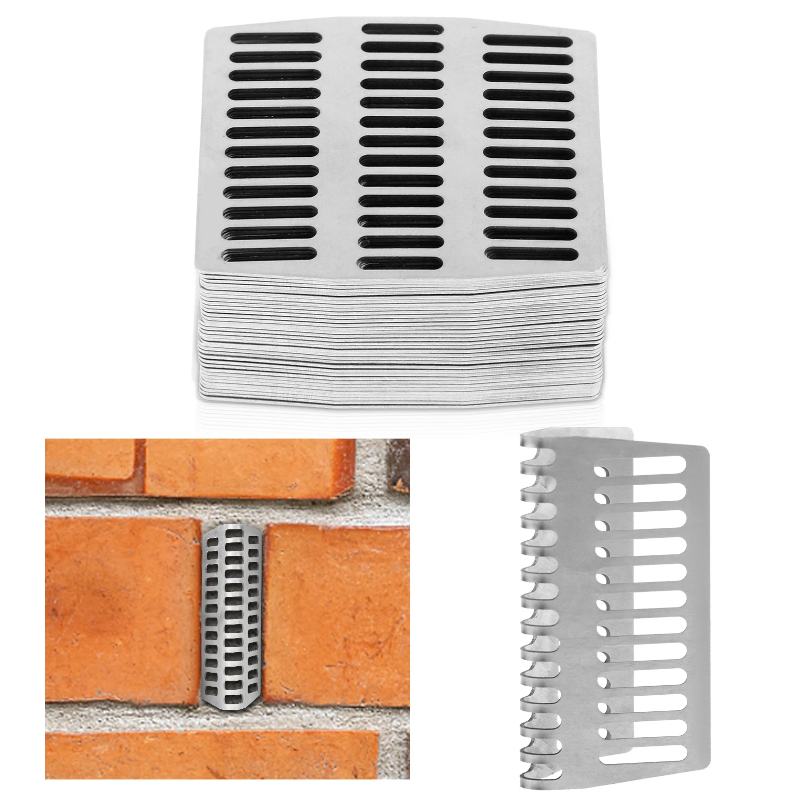 36Pcs-Stainless-Steel-Brick-Weep-Hole-Covers-2-75-Weep-Shield-Weep-Hole ...