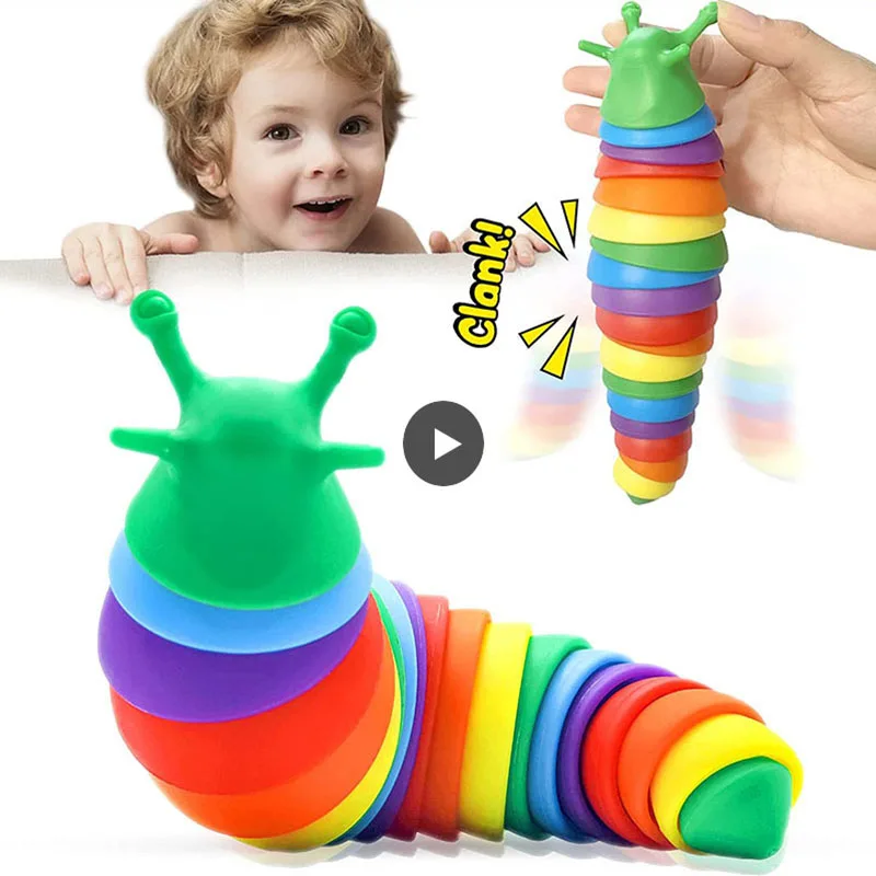 Игрушка-антистресс Slinky игрушка-антистресс с 3D принтом для детей и взрослых