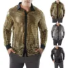 Mens Long Sleeved Performance Wear Sequin Shirt Long Sleeved Lapel 70s Disco Party Wear Trend Long Sleeved Harajuku Streetwear 1