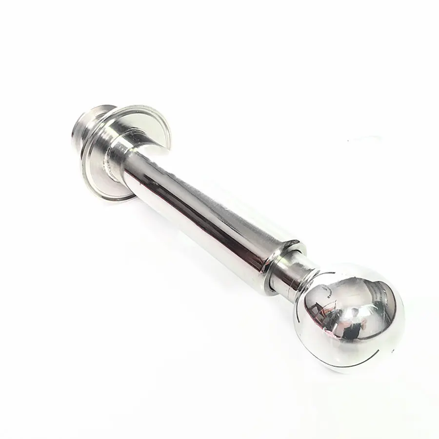 1.5" Tri Clamp x 3" Tri Clover CIP Rotary Cleaning Ball SUS 304 Stainless Steel Sanitary Fitting Beer Beering Length 200mm