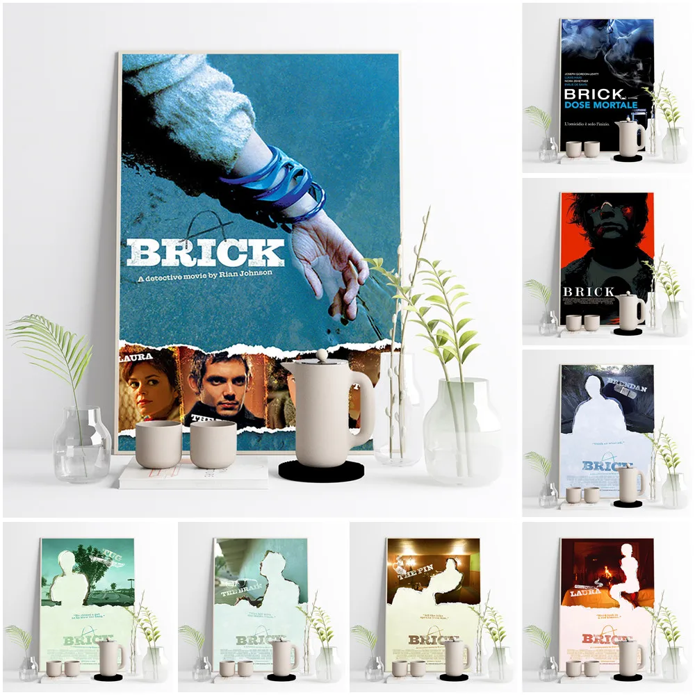 

Brick American Mystery Thriller Film Print Art Poster Movie Wall Stickers Video Room Cinema Canvas Painting Modern Home Decor
