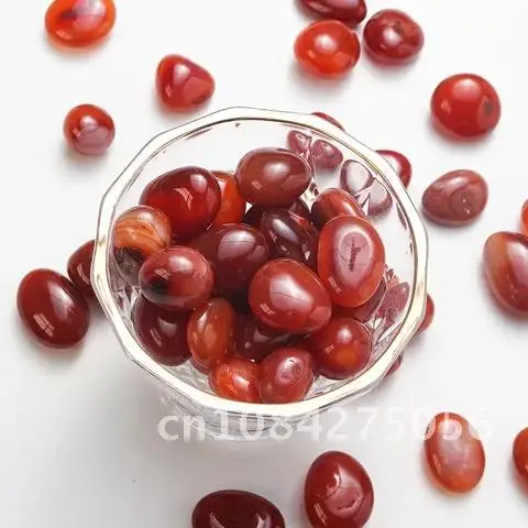 

50g Natural Healing Gemstone Carnelian Polished Tumbled Gravel Stone Red Agate Crystal Reiki Minerals Home Aquarium Decoration