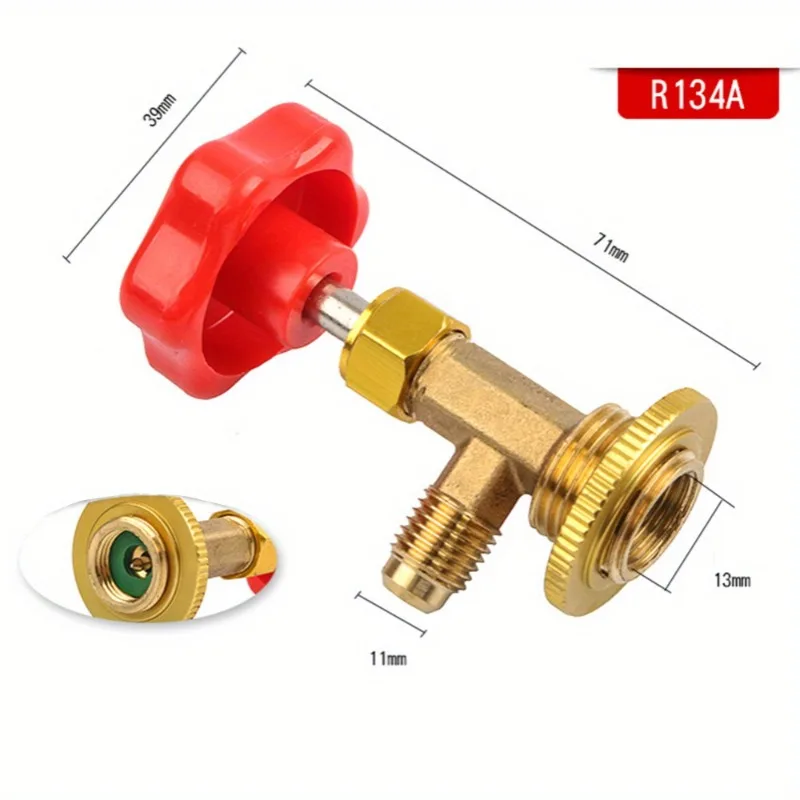 1PC SAE Auto AC Can Tap Valve Bottle Opener R134a M14 / 1/4" Leak-proof Switch For Car Air Conditioning Refrigerant auto ac can tap valve