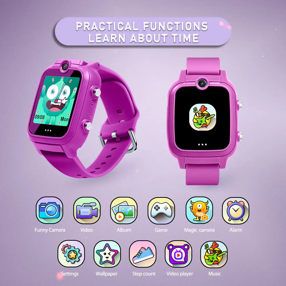 Novo y8 miúdo relógio inteligente música mp3 player vários jogos educativos  pedômetro de vídeo e foto presente das crianças smartwatch para crianças -  AliExpress