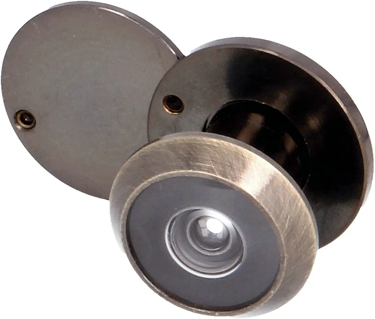 Visor de Porta de Bronze de 220 Graus de Phs 14 mm com Cobertura de Privacidade Resistente para Espessura da Porta 1525 Mm2542 Mm3560 mm Mirilla Latón