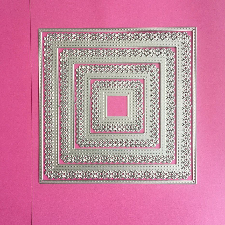 

Rectangle frame Scrapbooking Cutting Dies Yiwu stock clearance DIY Paper gift Card Making metal craft Album decoration