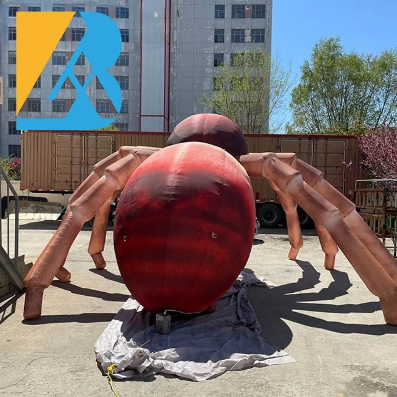 Custom Made Halloween Supplies Giant Inflatable Spider for Event Space Toys 5