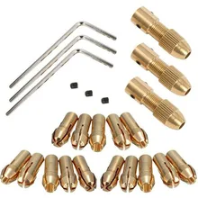 

7pcs 0.5-3mm Mini Electric Drill Chuck Micro Collet Brass Wrench Electronic Dremel Adapter Household Power Tool 2.0/2.35/3.17mm