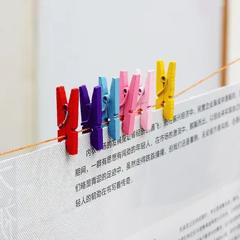 Mixed Color Wood Clothespin Socks Clips Mini Pegs Colorful Wooden Photo Paper Clamp Craft Arts Home Decor Christmas Decoration