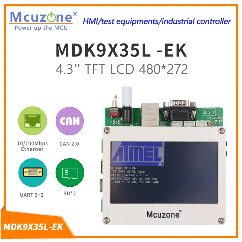 

MDK9X35L-EK_T43LCD,ATMEL AT91SAM9X35 HMI, промышленный, механический, медицинский, бытовая техника. Голый металл, Linux SW SDK ARM9 SAM9X35