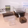 2/8/9grid Kpop Photocard Storage Box Transparent Acrylic Photo Card Organizer Compartment Flip Box Card Case Protector Container 1