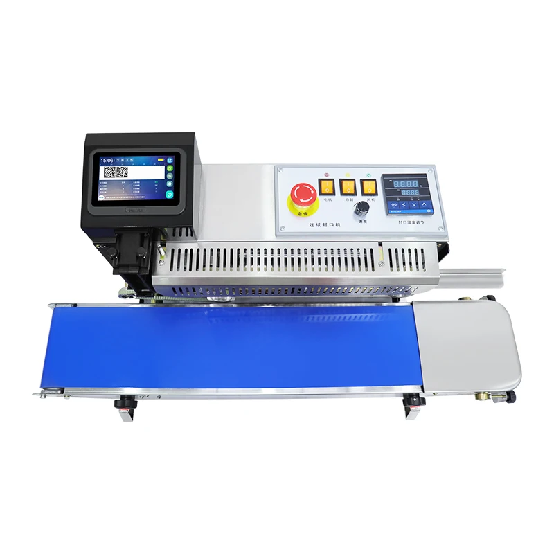 

WILLITA SP9 Plastic Bag Sealer Machine Continuous Band Sealing Machine Aluminum Sealing Machine Seals Plastic Packaging Printer