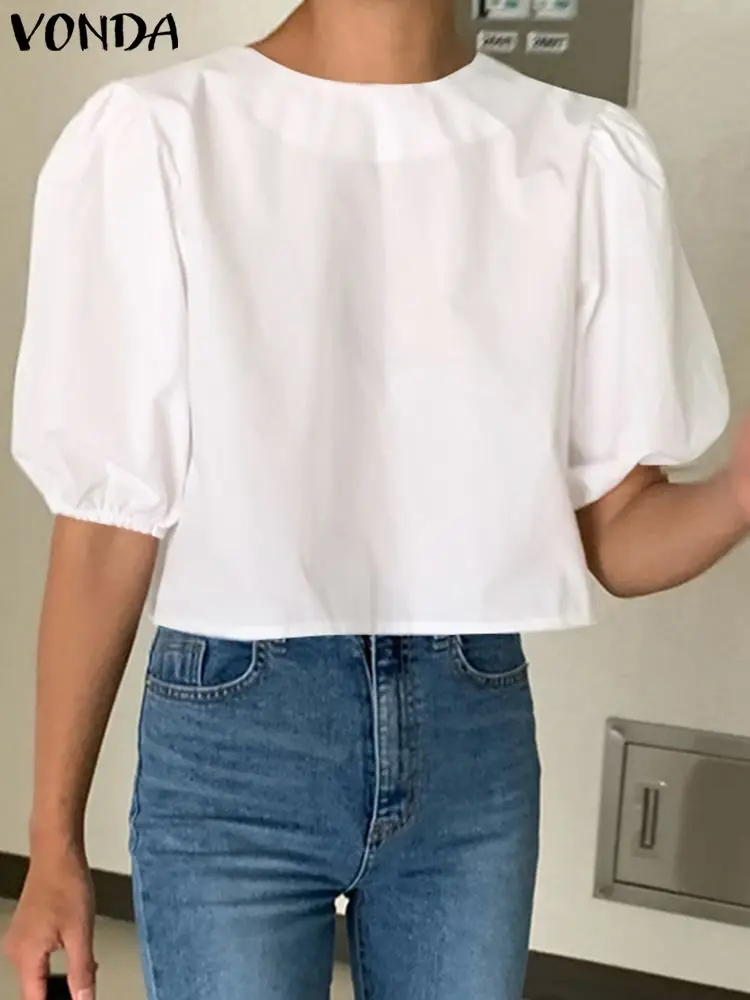 June Puff Sleeve Loose Shirt