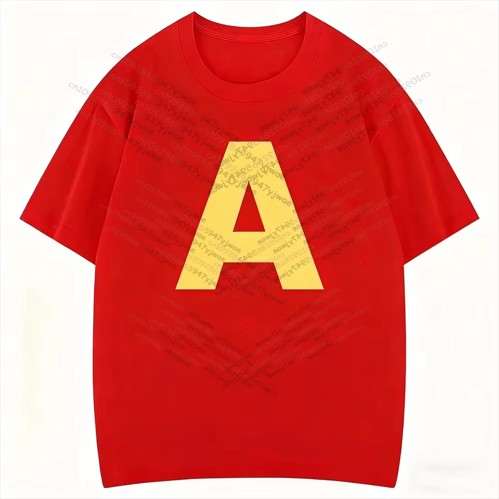Anime Alvin And The Chipmunks The Squeakquel's Damen-Herren-T-Shirt, modisches Grafik-T-Shirt, Frühling/Sommer, beste Freundin, Baumwolle, Kinder-Top – Detail 10