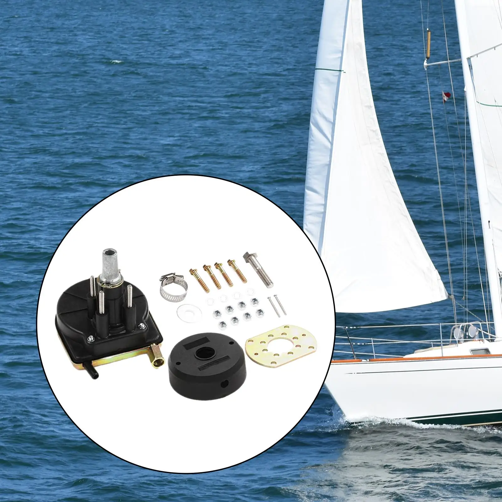 90 Degree Boat Steering Helm Bezel Set High Performance Replacement Boat Rotary Steering Mounting Bezel Marine Accessories 90 Degree Boat Steering Helm Bezel Set High Performance Replacement Boat Rotary Steering Mounting Bezel Marine Accessories