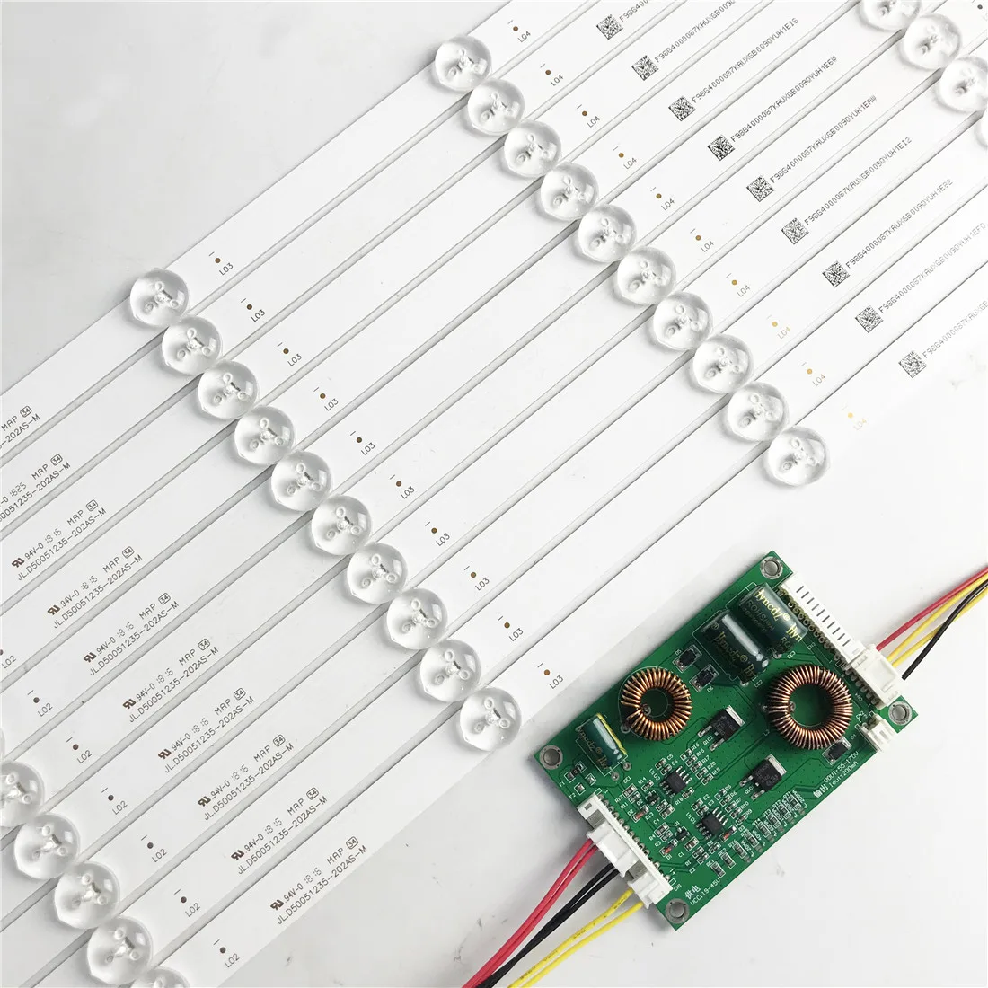 512mm LED Backlight Strip led backlight led components ccfl backlight 10pcs 5 Lamps Lens kit Board Fliter for 42 43 46 47 48 inch LCD TV 12V input Update CCFL billboard