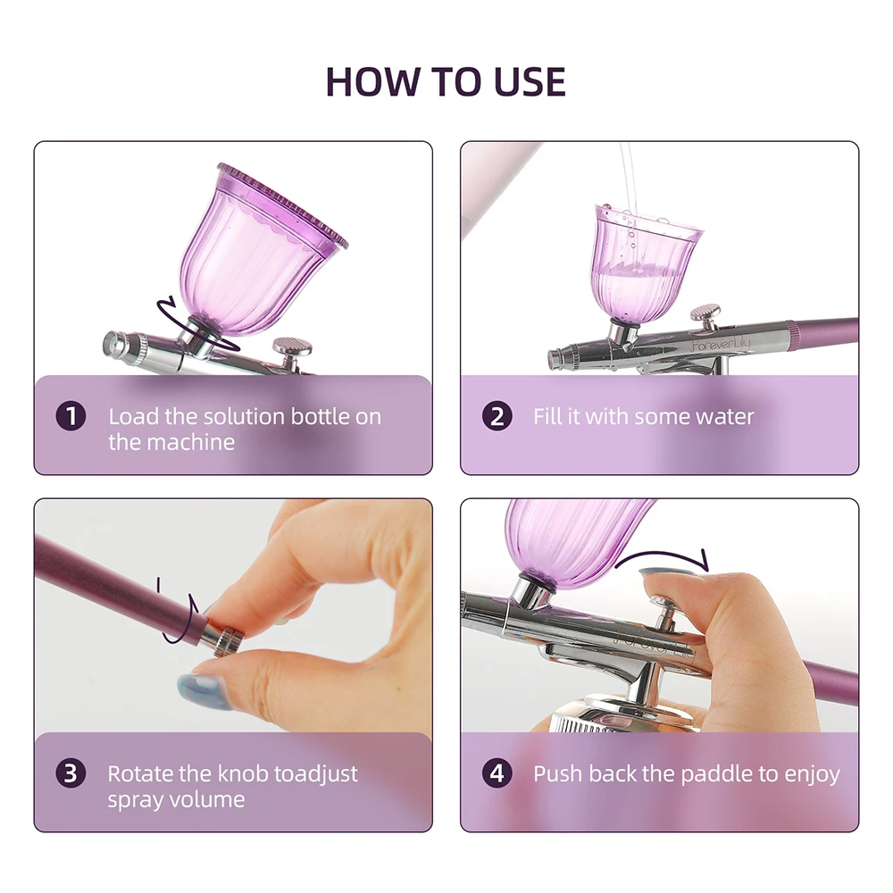 Mini Air Compressor Kit Air Brush Paint Makeup Spray Gun Airbrush Nail Art Tattoo Craft Cake Painting Nano Mist Sprayer Injector