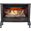 Ventless 25,000BTU Space Saving Free Standing Dual Fuel Fireplace with Built In Thermostat Control Heats up to 1,100 Square Feet 1
