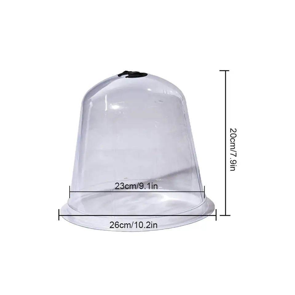 BFYDOAA 8 Pezzi Cloche Protezione Piante Da Giardino - Copertura Serra Antigelo Con Prese D'Aria