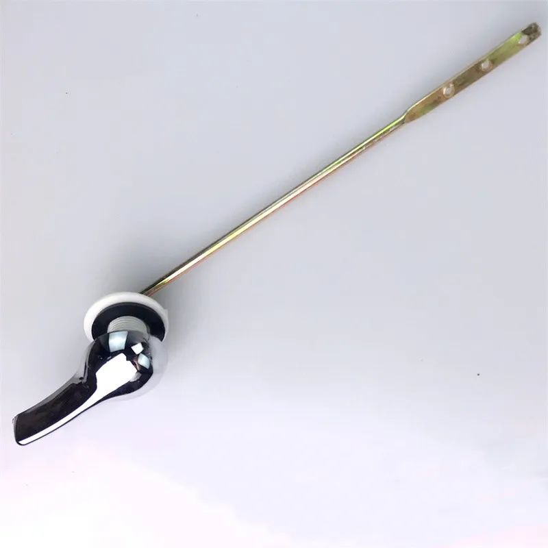 Universal Toilet Tank Flush Lever Chrome Toilet Wrench Iron Handle Toilet Wrench Water Tank Accessory Bathroom Tools