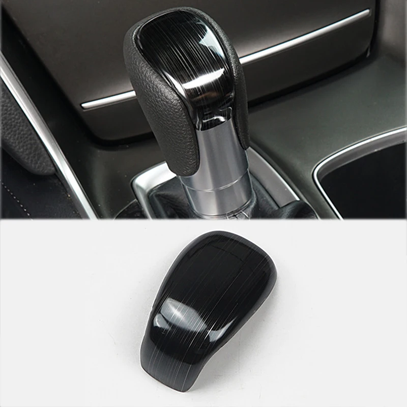 carbon fiber car gear shift knob head cover trims for honda accord 2018 2019 2020 2021 2022 10