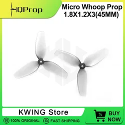 HQProp 3 - Blade Micro Whoop Propellers - 45mm 1.5mm Shaft (10 Pairs) (10Pairs)
