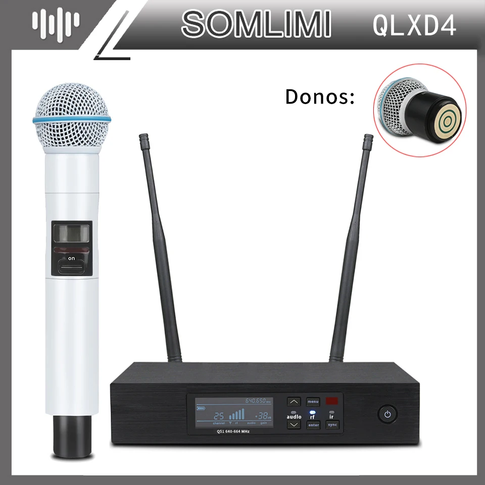 Wireless Microphone Professional Uhf Somlimi Wireless Microphone