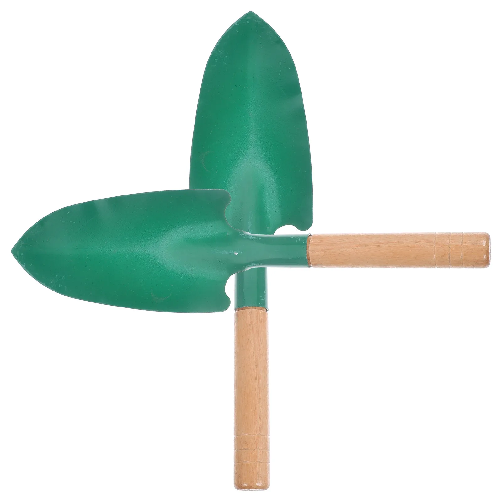 2개 세트 전문가용 정원용 삽과 국자 콤보, 튼튼한 천연 나무 손잡이로 흙을 파고 뒤집는 데 적합